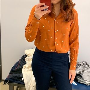 Burnt Orange button down